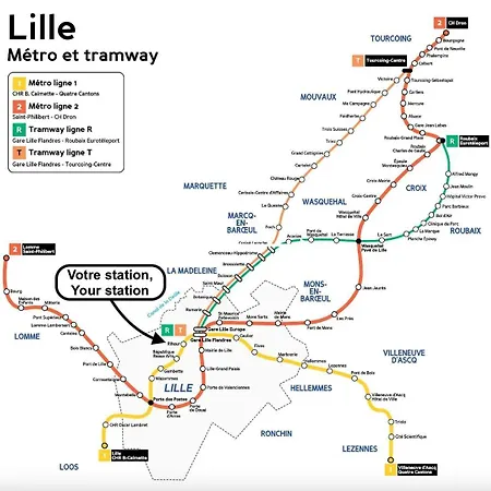 Apartamento Vieux-lille Equipped With Parking